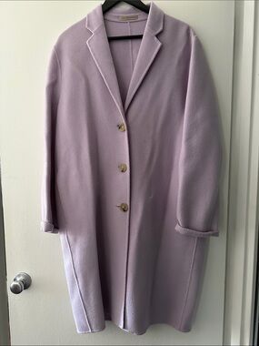 Acne Studios oversized lilac wool and cashmere coat